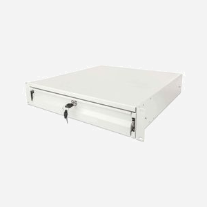 Tiroir Rack Intellinet 715843 Acier Gris 2U 19" (48.3cm) 466x483x89mm Charge 35kg Profondeur Montage Min. 60cm avec Kit de Montage