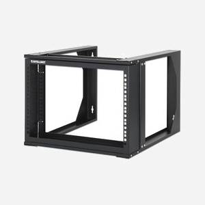 Intellinet 716178 Châssis Rack Ouvert 6U Acier Noir 19" (48.3cm) 500x450x360mm, Charge 30kg, Montage Mural, Certification RoHS/ANSI/EIA 310-E/IEC 60297-3