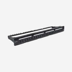 Intellinet 720427 Baie de Branchements 1U 24 Ports Noir Métal 482.6x44.4x135.6mm Montage Rack 19" RoHS - Miniature 2