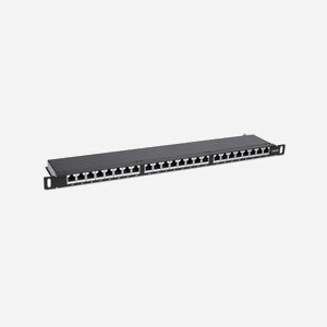 Intellinet 720922 Baie de Branchements 24 Ports RJ45 10/100/1000Base-T(X) Cat6a, 0.5U, Montage Rack 19", Conforme IEEE 802.3/ab/u, Noir/Gris - Miniature 2