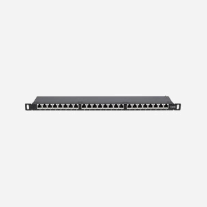 Intellinet 720922 Baie de Branchements 24 Ports RJ45 10/100/1000Base-T(X) Cat6a, 0.5U, Montage Rack 19", Conforme IEEE 802.3/ab/u, Noir/Gris - Miniature 3