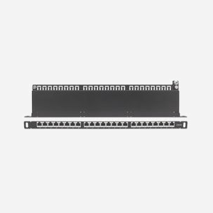 Intellinet 720922 Baie de Branchements 24 Ports RJ45 10/100/1000Base-T(X) Cat6a, 0.5U, Montage Rack 19", Conforme IEEE 802.3/ab/u, Noir/Gris - Miniature 5