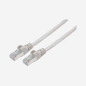 Intellinet Câble Réseau 10m Cat6 SFTP Gris S/FTP (S-STP) Connecteurs RJ-45 Plaqué Or Blindés, Gaine LSZH, Conducteur Cuivre AWG 28/7, 350MHz