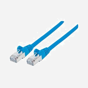 Intellinet Câble Réseau Cat6 S/FTP (S-STP) Bleu 30m, RJ-45 Mâle/Mâle, Contacts Or, Blindage Aluminium, LSZH, Cuivre 28 AWG, 350 MHz, EIA/TIA 568B - Miniature 1