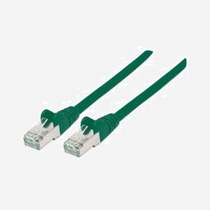 Câble Réseau Intellinet Cat7 S/FTP (S-STP) 30m Vert, Connecteurs RJ-45 Plaqué Or, 10GBase-T 10000 Mbit/s, 600 MHz, AWG26, LSZH