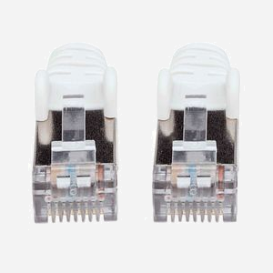 Intellinet 741378 Câble Réseau Cat7 S/FTP 1.5m RJ-45 Mâle-Mâle, Contacts Or, Blindage Aluminium, 10GBase-T, 10000 Mbit/s, Blanc - Miniature 3
