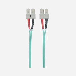 Intellinet Câble Fibre Optique OM3 2m SC/SC Multimode 50/125µm LSZH Aqua - Réf. 750837 - Diamètre câble 3mm - Miniature 4