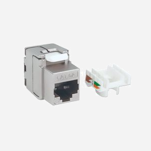Intellinet Module Keystone 771986 Plat Argent Connecteur IDC/RJ45 AWG 23-26 Certifié RoHS/CE/UL/GHMT 16x38.1x22.8mm - Miniature 2