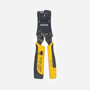 Intellinet 780124 Pince à Sertir RJ-11/RJ-12/RJ-22/RJ-45, Dimensions 220 x 80 x 25 mm, Noir/Jaune, Poids 513g, Quantité 1 pièce - Miniature 4