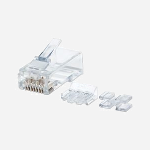 Intellinet 790659 : Lot de 80 Connecteurs RJ45 Mâle Cat6 U/UTP Transparent Contacts Or - Dimensions 11.5x21.5x8.2mm - Polycarbonate (PC)