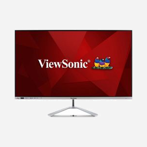 Viewsonic VX3276-2K-mhd-2 : Écran 32" QHD (2560x1440) IPS LED 4ms, 75Hz, HDMI/DisplayPort, Adaptive Sync, Argent, Haut-parleurs intégrés