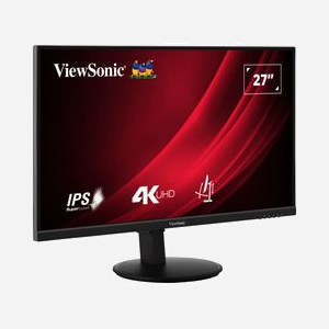 Viewsonic VG2708-4K Moniteur LED 27" 4K Ultra HD 3840x2160, IPS, 4ms, HDR10+, HDMI 2.0, DisplayPort 1.2, VESA 100x100, Noir - Miniature 2