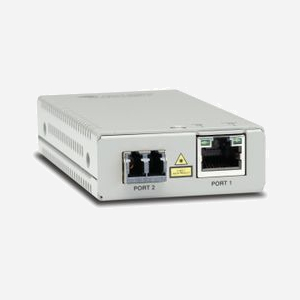 Allied Telesis AT-MMC2000/LC-960 Convertisseur Media Gigabit Ethernet 10/100/1000Base-T vers 1000Base-SX Multimode, 1310nm, 2km, LC, VLAN, Jumbo Frames - Miniature 1