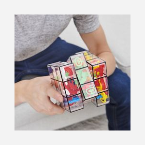 Spin Master - Perplexus Rubik's 3x3 Fusion - Labyrinthe 3D & Rubik's Cube - 200 Obstacles - 8 ans et + - 6055892 - Dimensions: 203x127x267mm - Miniature 3