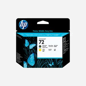 HP Tête d'impression 72 C9384A Jet d'encre Noir Mat, Jaune pour Designjet T610/T770/T1100 - 1 Pièce