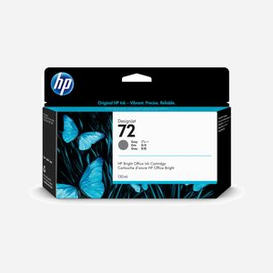 HP Cartouche d'encre grise C9374A, 130ml, encre pigmentée, pour DesignJet T610/T770/T1200, rendement élevé (XL), Colorant Dye, 202x40x129mm