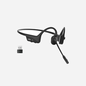 SHOKZ C120-AC-BK Casque sans fil Bluetooth 5.0, portée 29m, USB Type-C, Crochets auriculaires, Micro anti-bruit, Autonomie 16h, 35g