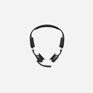 SHOKZ C610-AN-BK Casque sans fil Bluetooth 5.0, crochets auriculaires, microphone boom antibruit, autonomie longue durée, noir, 78g