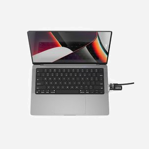 Compulocks MBPR14LDG01CL Câble Antivol Argent Système de Fermeture pour MacBook Pro 14" M1/M2/M3/M4 (A2442, A2779, A2992, A2918, A3112, A3401, A3185) - Miniature 2