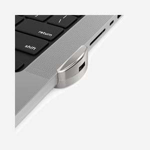 Compulocks MBPR14LDG01CL Câble Antivol Argent Système de Fermeture pour MacBook Pro 14" M1/M2/M3/M4 (A2442, A2779, A2992, A2918, A3112, A3401, A3185) - Miniature 3
