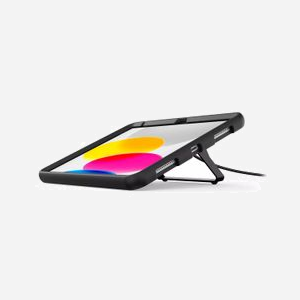 Compulocks Étui Sécurisé 109KS01KL pour iPad (10th gen.) 10.9" (A2757, A2777), Métal/Caoutchouc Noir, Résistant Chocs/Rayures, Verrouillable, 771g