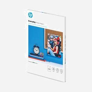 HP Papier Photo Semi-Brillant A4, 200g/m², 25 Feuilles, Q5451A - Spécifications : 210 x 297 mm, Noir/Bleu/Blanc, Utilisation Imprimantes Jet d'Encre - Miniature 2