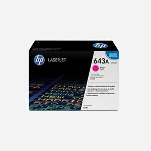 Cartouche Toner HP 643A (Q5953A) LaserJet Magenta Original - Rendement 10000 pages - Dimensions 400x148x268mm - Poids 1.7kg - Technologie d'impression Laser