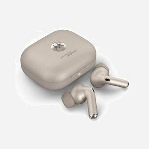 Motorola Moto Buds+ Écouteurs Bluetooth 5.3 Sable : Intra-aural, ANC, Dolby Atmos, Autonomie 8h/38h (boîtier), Recharge USB/Sans fil, IPX4 - Miniature 3