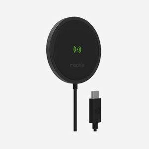 mophie 401307634 Chargeur Secteur Intérieur à Induction 15W USB-C Noir - Compatible Smartphones (iPhone, Galaxy, Pixel) - Câble 2m - 5V/5A
