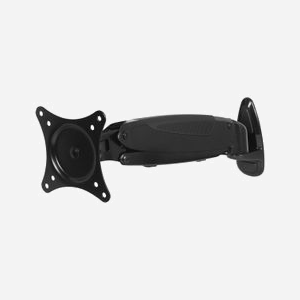 Support mural ARCTIC W1-3D pour écran 13"-32" (33-81.3cm), VESA 75x75/100x100, charge max 8kg, inclinaison ±45°, rotation 360°, aluminium noir - Miniature 3