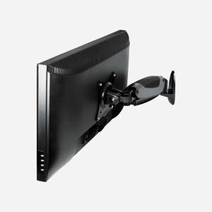 Support mural ARCTIC W1-3D pour écran 13"-32" (33-81.3cm), VESA 75x75/100x100, charge max 8kg, inclinaison ±45°, rotation 360°, aluminium noir - Miniature 5