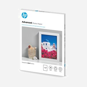 HP Papier Photo Advanced Gloss 250 g/m² 13x18 cm (127x178 mm) 25 feuilles - Impression Jet d'Encre - Réf: Q8696A - Miniature 2