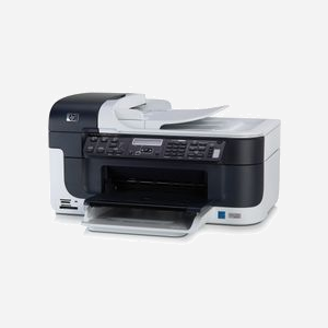 HP OfficeJet J6410 - Imprimante Jet d'Encre Thermique A4 Couleur 4800x1200 DPI 8.2ppm Noir, Copie/Scan/Fax Couleur, Ethernet, Lecteur de Cartes, LCD - Miniature 3