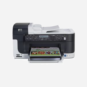 HP OfficeJet J6410 - Imprimante Jet d'Encre Thermique A4 Couleur 4800x1200 DPI 8.2ppm Noir, Copie/Scan/Fax Couleur, Ethernet, Lecteur de Cartes, LCD - Miniature 2