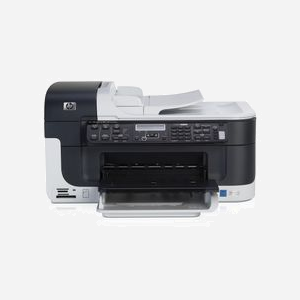 HP OfficeJet J6410 - Imprimante Jet d'Encre Thermique A4 Couleur 4800x1200 DPI 8.2ppm Noir, Copie/Scan/Fax Couleur, Ethernet, Lecteur de Cartes, LCD