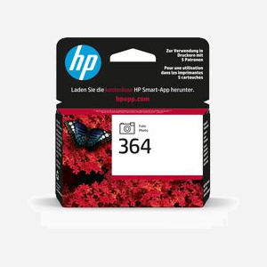 HP 364 Cartouche d'Encre Photo Noire CB317EE, Jet d'Encre Dye-Based, Rendement 130 Pages, Tête d'Impression 1.43cm, Compatibilité Imprimantes HP - Miniature 1