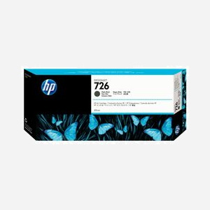 HP CH575A Cartouche d'Encre DesignJet 726 Noir Mat, 300ml, Encre Pigmentée, pour DesignJet T1200/T1300/T2300 eMFP - Miniature 1