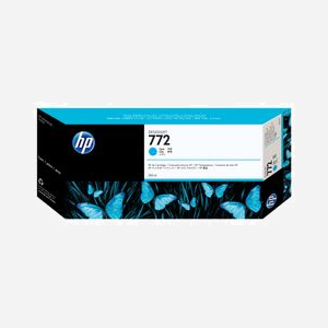 HP 772 Cartouche d'Encre DesignJet Cyan CN636A, 300ml, Encre à Pigments, pour DesignJet Z5200 Photo, Temp. Fonctionnement 15-35°C