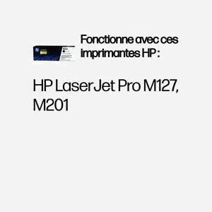HP Toner LaserJet Noir CF283A (83A) - Rendement Standard 1500 Pages - Technologie Laser - 375x113x125mm - Professionnel - Fabriqué au Japon - Miniature 2