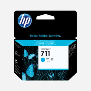 HP Cartouche DesignJet 711 Cyan CZ130A, encre Dye 29ml, pour T120/T520, 114x126x25mm, 60g, température 5-35°C