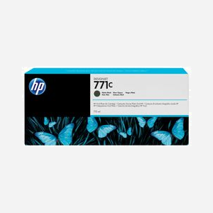 HP Cartouche d'encre DesignJet 771C Noir Mat (B6Y07A) 775ml - Encre à Pigments - Compatibilité DesignJet Z6200/Z6610/Z6810