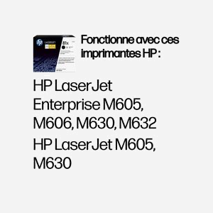 HP Toner LaserJet 81X Noir CF281X, Rendement Élevé (XL) 25000 pages, Original, Technologie Laser, 10-32.5°C, 391x193x327mm, Japon - Miniature 2