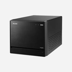 Shuttle XPC cube Barebone SW580R8, Intel W580, LGA1200, DDR4, 4x LAN (2x 1GbE + 2x 2.5GbE), 4x 3.5" HDD bays, PCIe 4.0, Alimentation 500W - Miniature 2