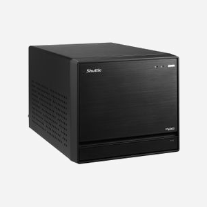Shuttle XPC cube Barebone SW580R8, Intel W580, LGA1200, DDR4, 4x LAN (2x 1GbE + 2x 2.5GbE), 4x 3.5" HDD bays, PCIe 4.0, Alimentation 500W