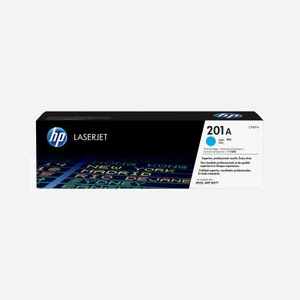 HP Toner LaserJet 201A Cyan CF401A, Rendement Standard 1330 Pages, Impression Laser, Compatibilité HP, Dimensions 363x96x111mm