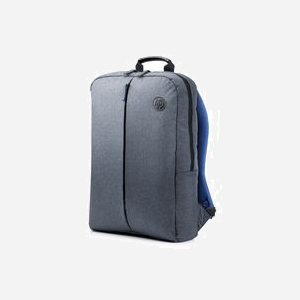 HP Sac à Dos 15.6" K0B39AA#ABB, Bleu/Gris, Synthétique, Poche Avant, Résistant Poussière/Rayures, Fermeture Éclair, 400x280x65mm, 420g, Compatibilité étendue HP.