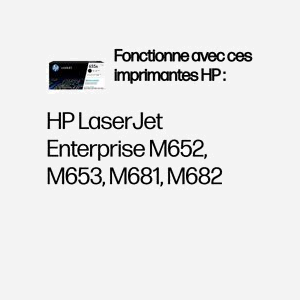 HP Toner LaserJet 655A Noir CF450A Original - Rendement Standard 12500 pages - Imprimantes Laser - Dimensions 378x163x192mm - Japon - Miniature 2