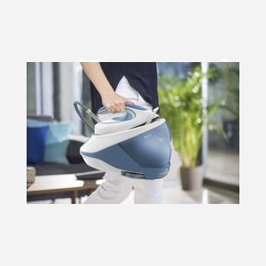 Centrale Vapeur Tefal Express Protect SV9202E0, 2800W, 7.5 bar, 1.8L, débit 130g/min, semelle Durilium AirGlide Autoclean, anti-calc, blanc/bleu, France - Miniature 5