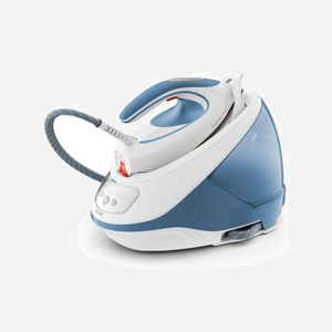 Centrale Vapeur Tefal Express Protect SV9202E0, 2800W, 7.5 bar, 1.8L, débit 130g/min, semelle Durilium AirGlide Autoclean, anti-calc, blanc/bleu, France - Miniature 1