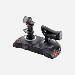 Thrustmaster T.Flight Hotas X Joystick PC - 12 Boutons, 5 Axes, Manette des gaz intégrée, Double gouvernail, Compatible Windows XP SP3/Vista SP1 - Miniature 1